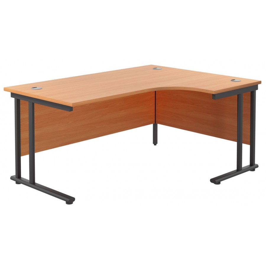 Olton Twin Cantilever Corner Office Desk